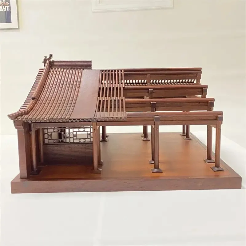 

Chinese wood carving ancient building model lifting beam structure teaching aids