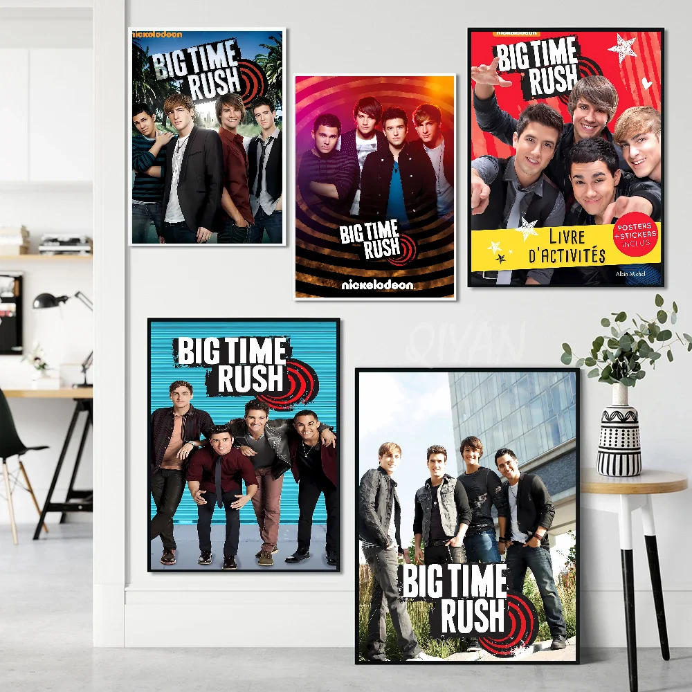 Band Big Time Rush BTR Poster Stickers Art Wall Murals Decor Game Room Decor Gifts HD Painting