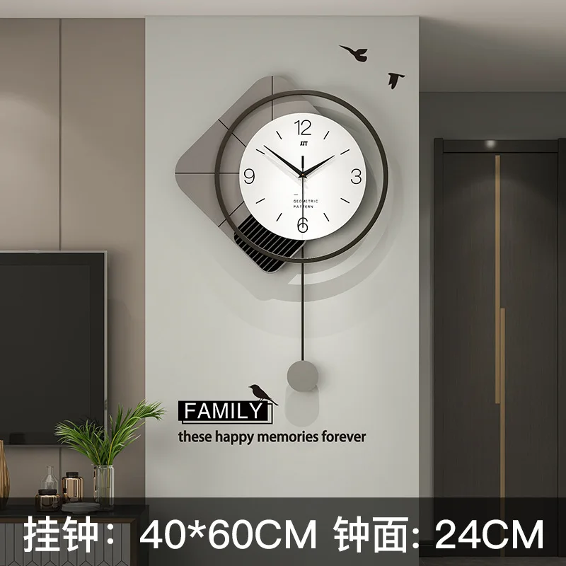 Modern Simple Wall Hanging Clock, Living Room, Home Decoration, Restaurant, Art, Creative, Fashion