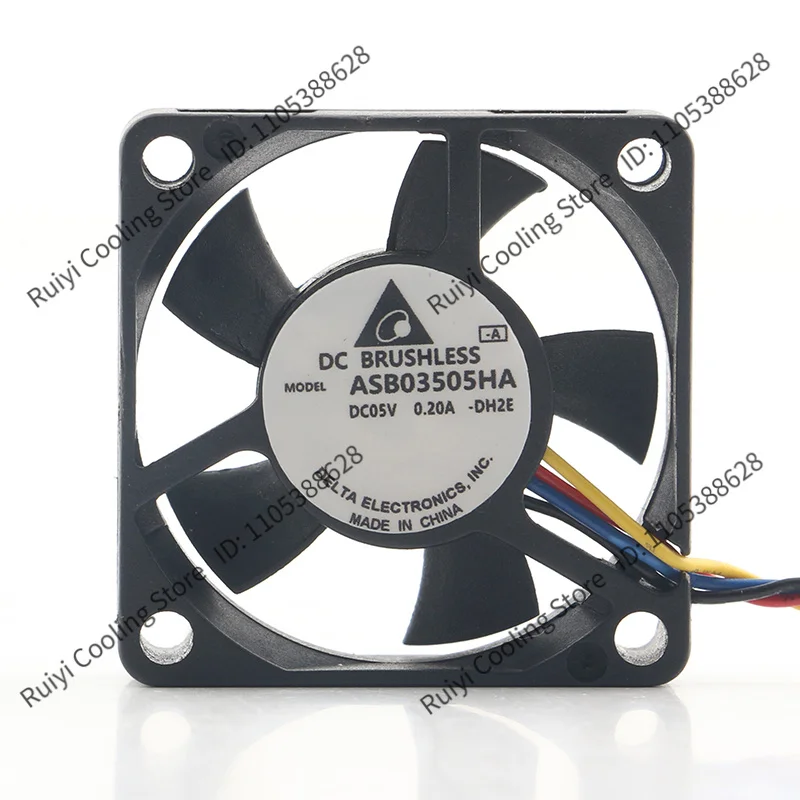 Original Delta 12V 24V 48V DC 5V 0.20A AC EC 3510 35X35X10MM 3.5CM four-wire graphics board pwm converter ASB03505HA cooling fan