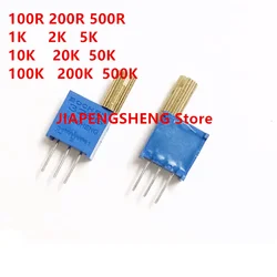 5PCS 3296w domestic long handle potentiometer 100k 500K 10K 20K 200K 3296-100K  104  103 102 1K  5K 50K 20K