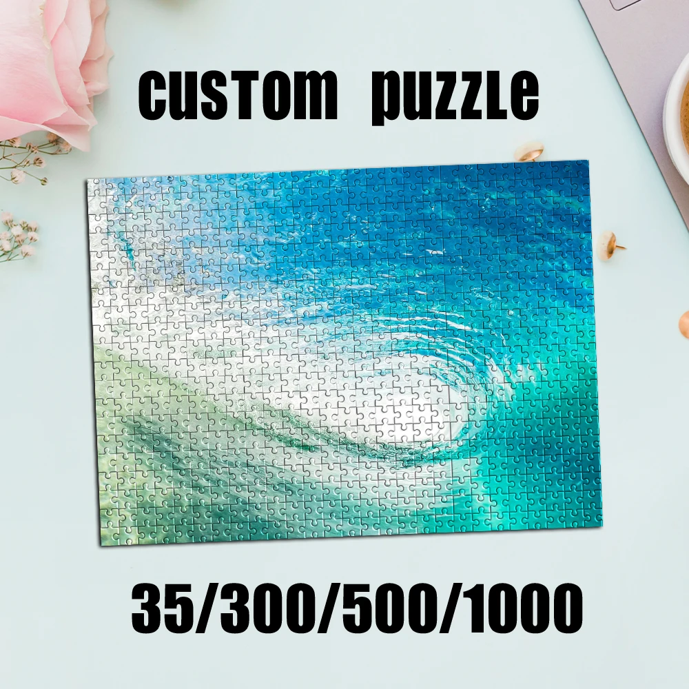Puzzle photo personnalisé avec photo de paysage, 35/300/500/1000 pièces, personnalisez votre puzzle pour créer un cadeau unique.