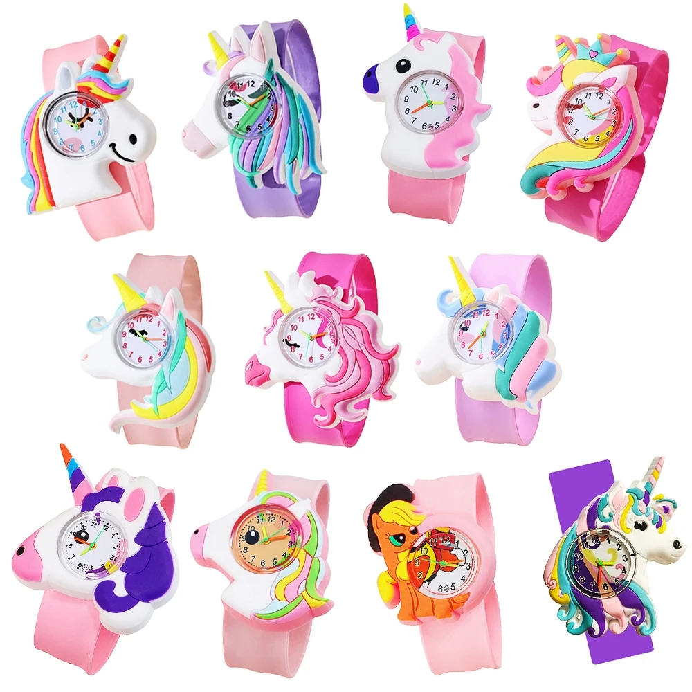 

Высококачественные детские часы с изображением единорога и пони, модные повседневные кварцевые часы для учебы, игрушка для изучения времени, для мальчиков и девочек, для школьников.
