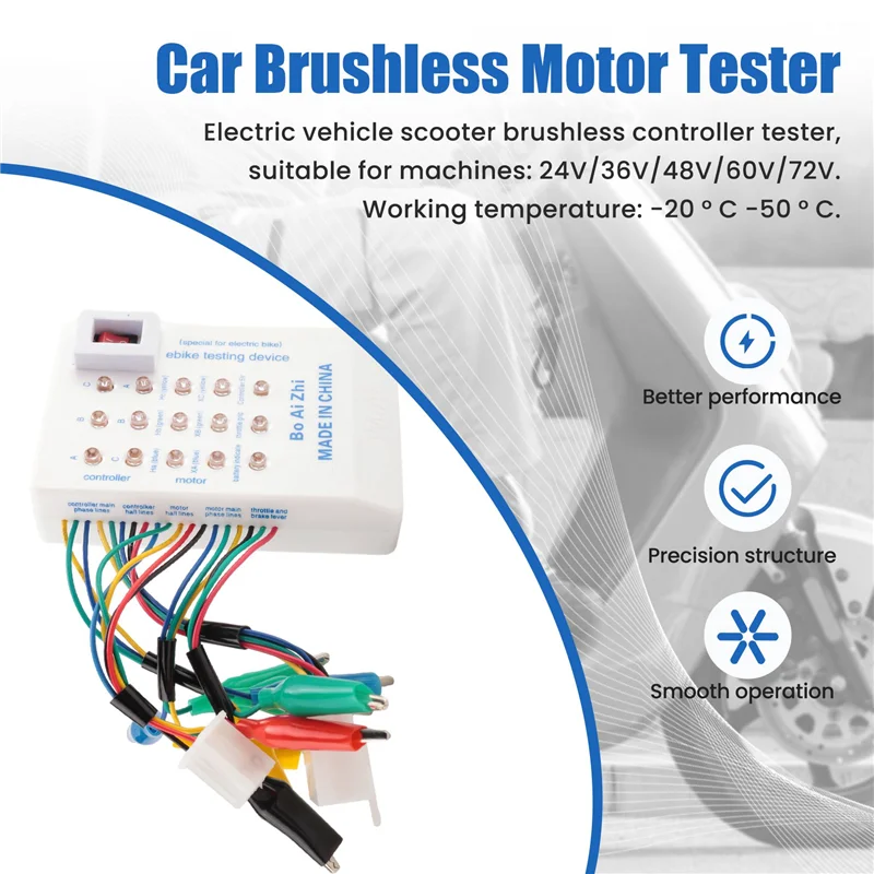 

AF89-1Pc 24V/36V/48V/60V/72V Electro Car E-Bike Scooter Brushless Motor Controller Tester Electronic Module High Performance