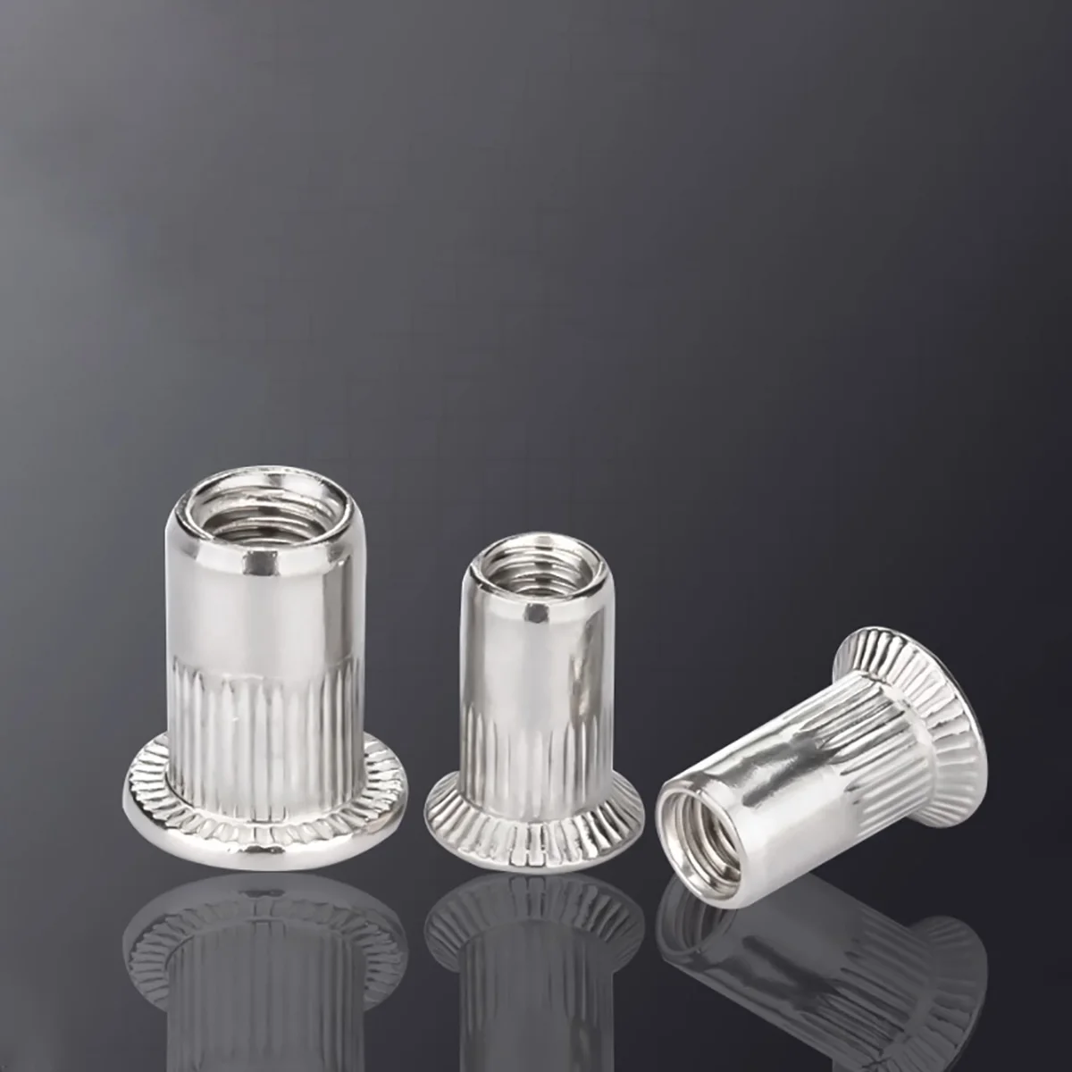 304 En Acier Inoxydable Rivet Écrou/pio Tête Verticale Filetage nervure Cap M3-M12