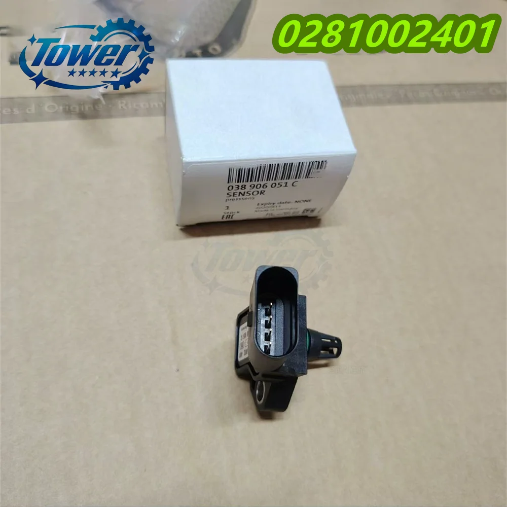 0281002401 038906051C Manifold Boost Pressure MAP Sensor FOR Audi V-W Skoda Seat