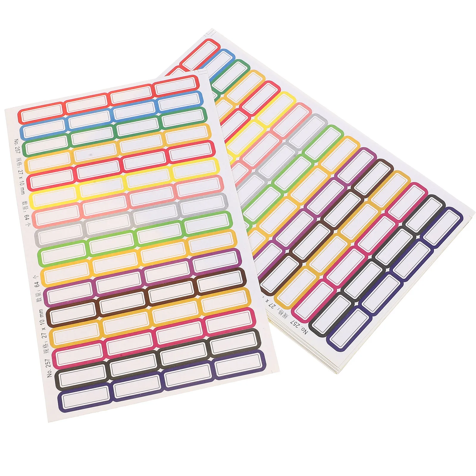 

20 Sheets Vibrant Waterproof Name Stickers Self-Adhesive Labels for Lab Test Tubes Food Jars Drawers Binders Laptop Phone Case