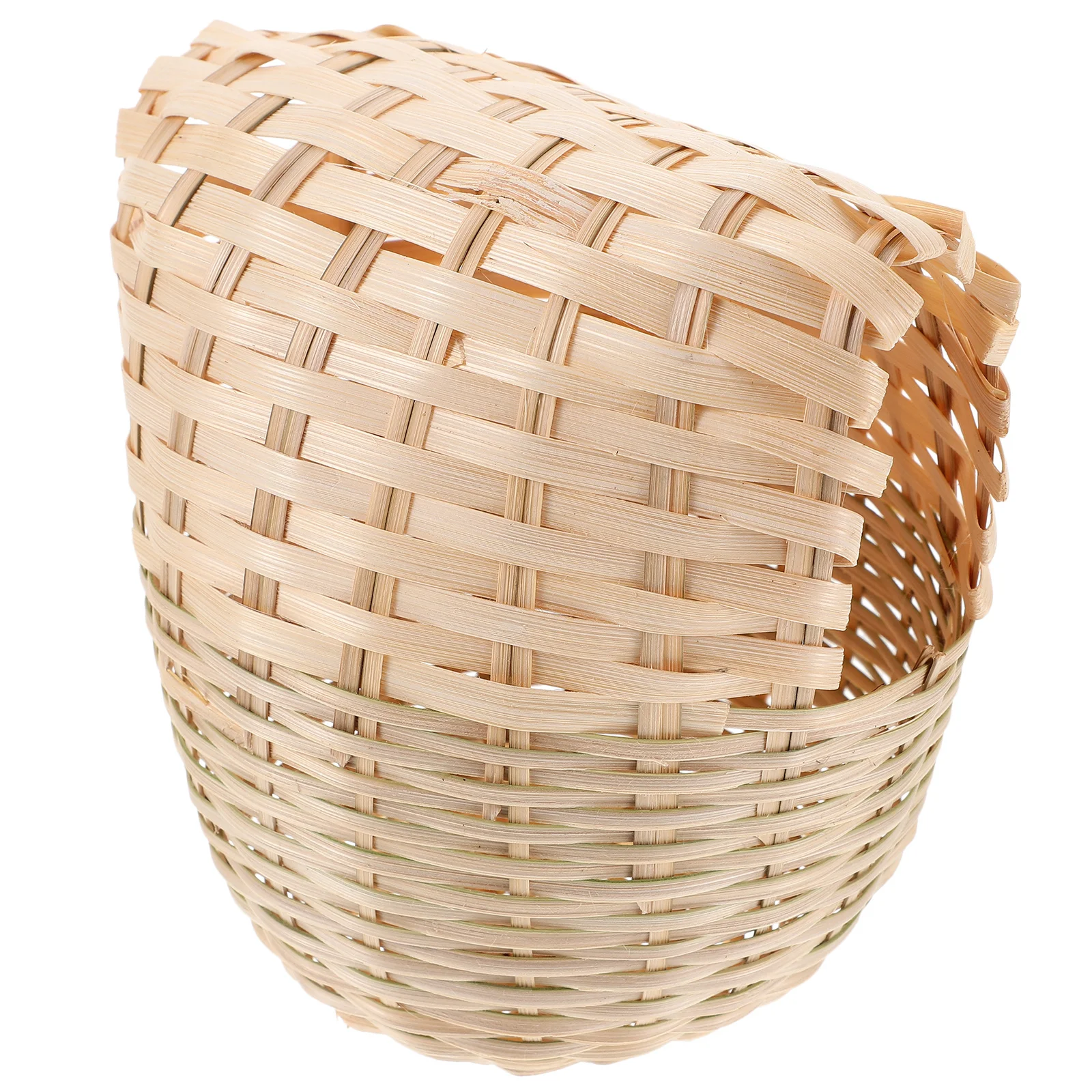 

Woven Bamboo Bird Nest Handwoven Parakeet Breeding Nest Small Bird Cage Accessories Rustic