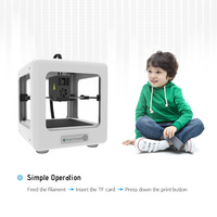 EasyThreed  Entry Level Desktop 3D Printer for Kids Students No Assembling Quiet Working Easy  High Accuracy DIY 3D