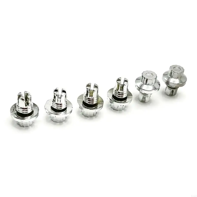 XXFF Wheel Rivets Set of 10, for 6.8mm/0.27inch Hole Replacement Rivets Plastic Car Tire Decorations