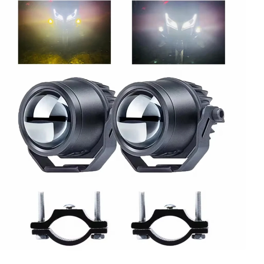 

Motorcycle Headlight Fog Light Led Auxiliary Driving Light High Beam and Low Beam Headlight Motorcycle Fog Light