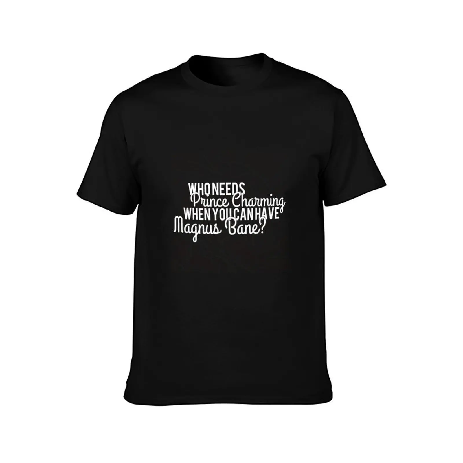 Prince Charming Magnus Bane T-Shirt Basic Solid Color Casual Tee Shirt T-Shirt