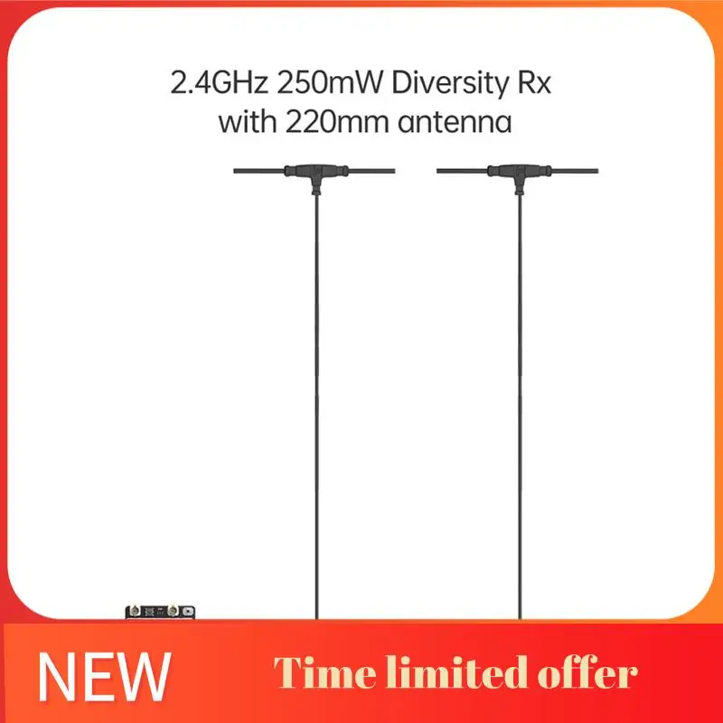 

A42T-ELRS Diversity Receiver ELRS 2.4Ghz 250Mw True Diversity RX With Dual Antenna For FPV
