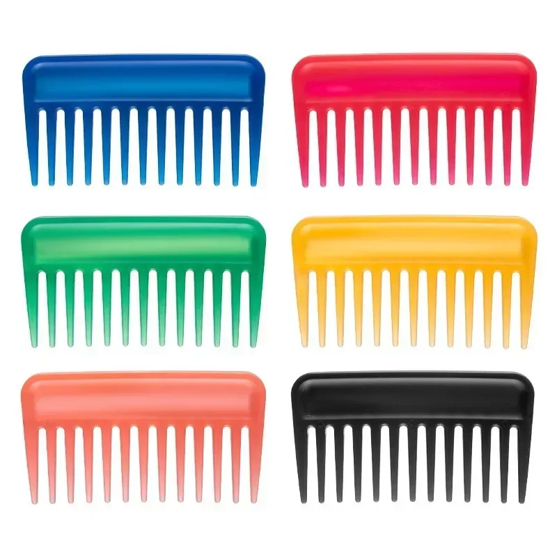 

Portable Plastic Thickened Pocket Hair Comb Wide Toothed Combs Smooth Sawing Circular Comb Brush Special for Real Hairs Wigs 1Pc