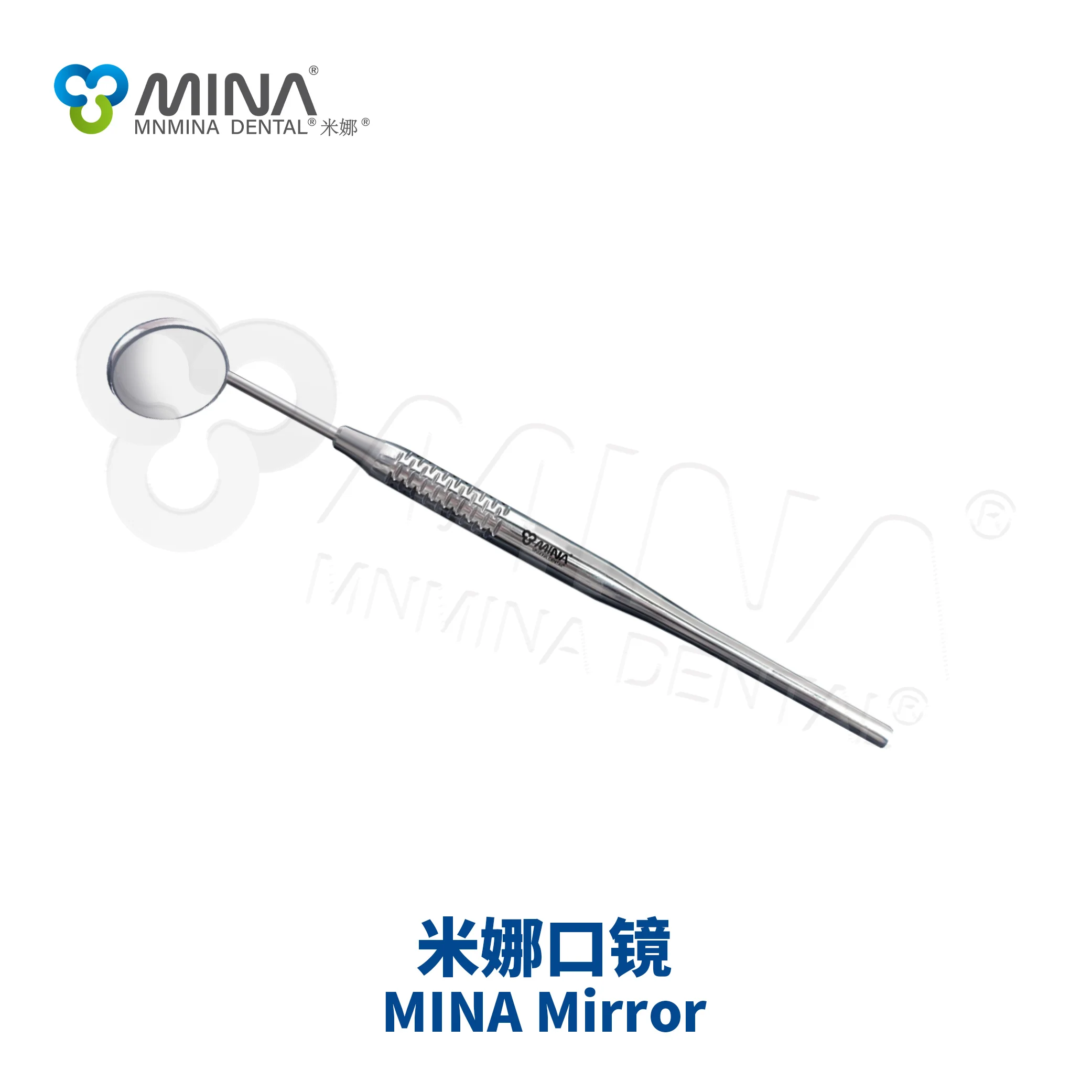 MINA Korean Import Manual Dental Stainless Steel Mirror Rhodium Plating Anti-fog