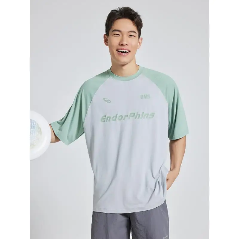 DROZENO Men's Sports T-shirt Short-Sleeved Summer Cool Fitness Casual Running Breathable
