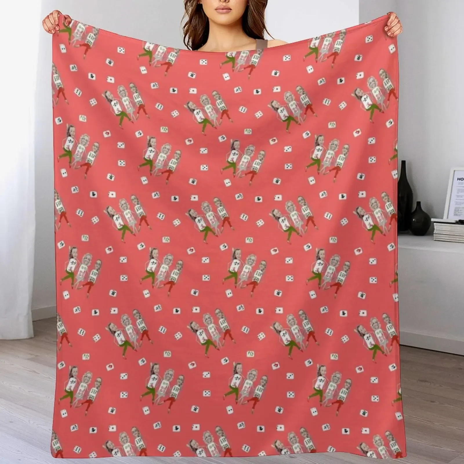 Mah Jong : Tripple Knitting Throw Blanket heavy to sleep Bed covers Furrys Blankets