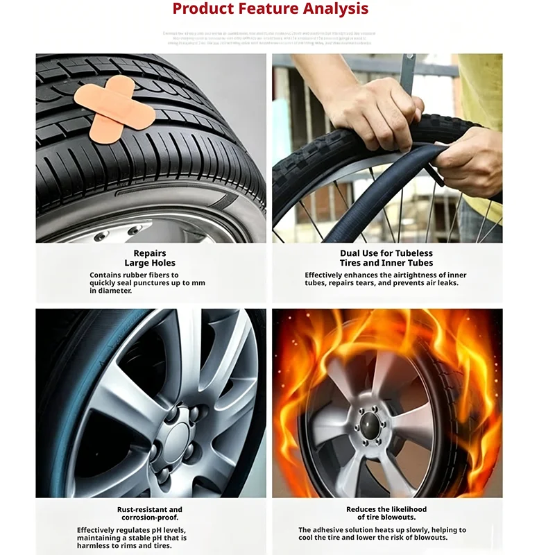500ML Bicycle Tire Sealant Anti Puncture Fluid Electric Bike Mountain Road Bike Universal Tire Repair Sealant