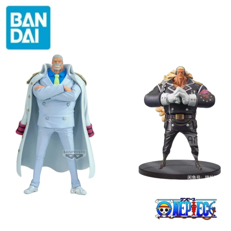 

In Stock Original Bandai Banpresto Holiday Gifts 100% Genuine Monkey D Garp Barrett Figurine Model One Piece Statue Ornaments