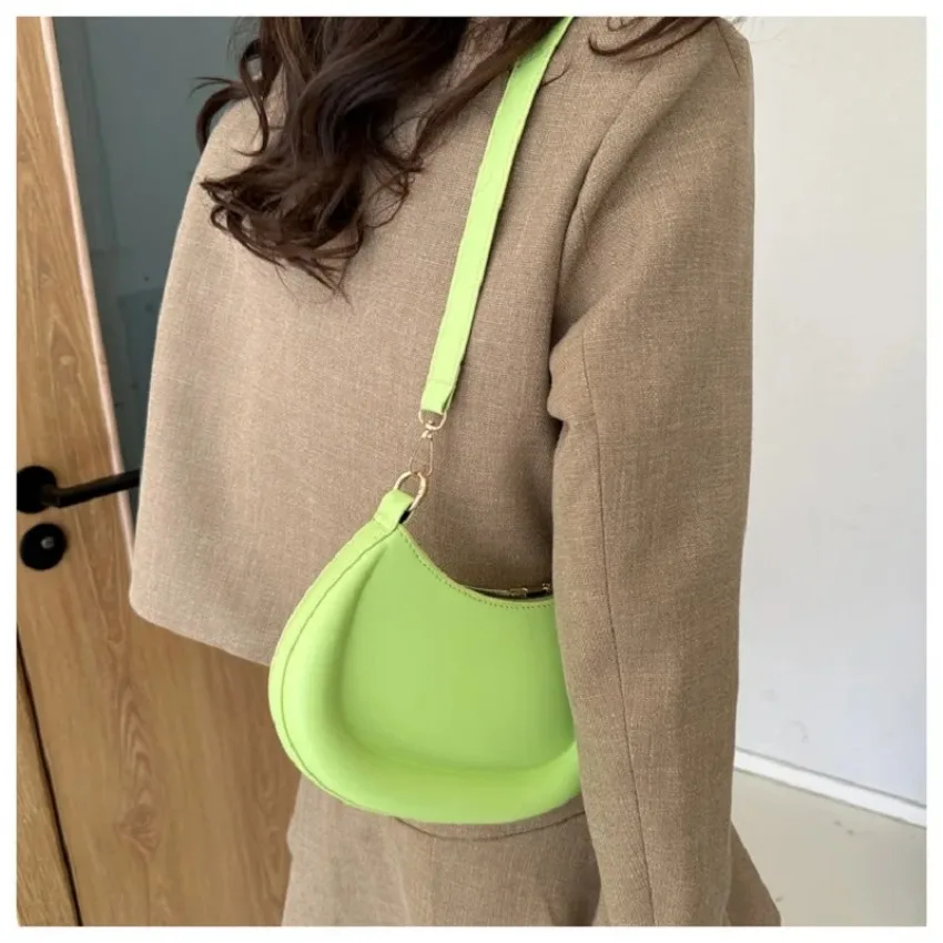 2024 Nieuwe Oksel Schoudertassen Voor Dames Luxe Designer Trendlederen Kleine Onderarm Crossbody Handtassen En Portemonnees