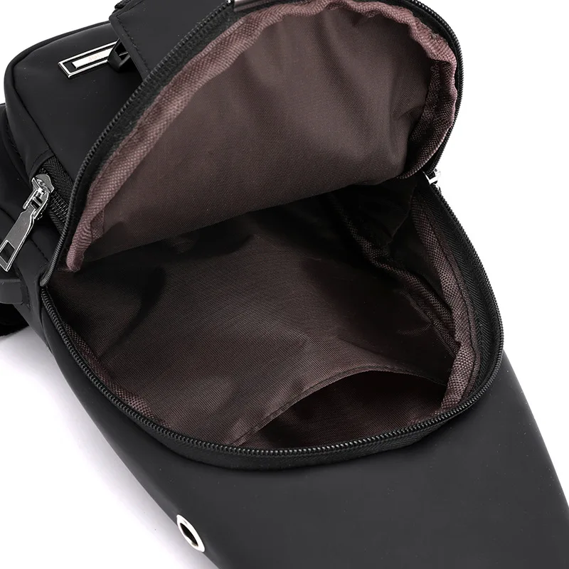 Men Women Sling Bag Water Resistant Shoulder Chest Crossbody Bags Sling Backpack with USB Charging Port for Travel Hiking