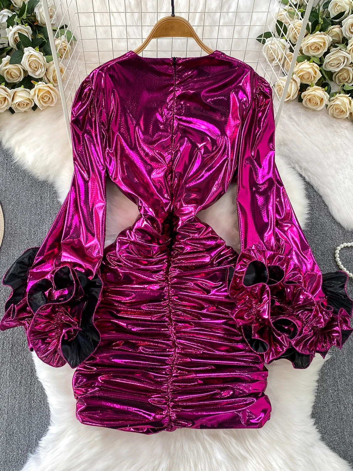 مثير الخامس ن مطوي سليم صالح Bodycon الدكتور مع الدانتيل Sves عالية الخصر ألف خط تنورة طويلة Sve العلوي الدكتور للشابات