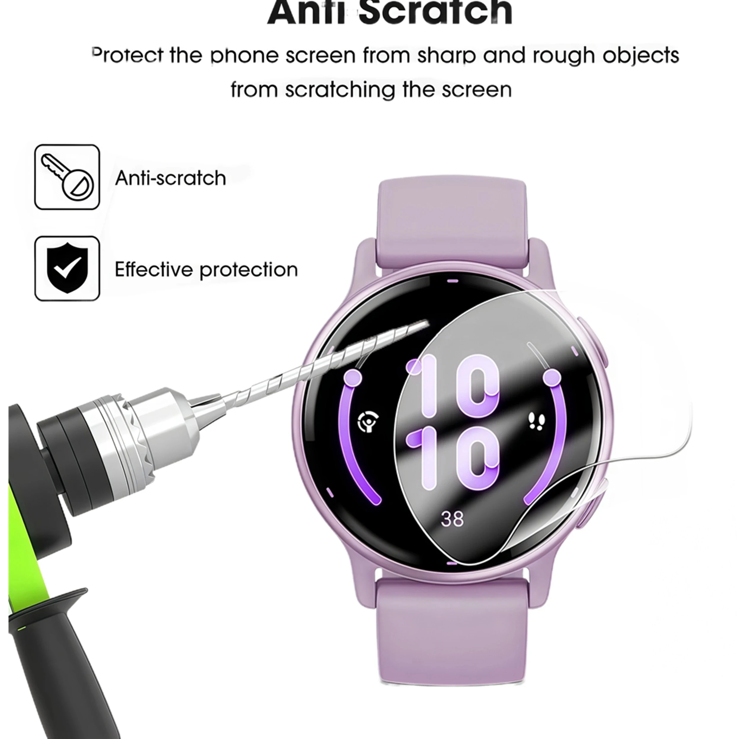 1-10pcs Hydrogel Film for Garmin Vivoactive 6/Vivoactive 5 Screen Protector Protective Watch Cover for Garmin Active 6/Active 5