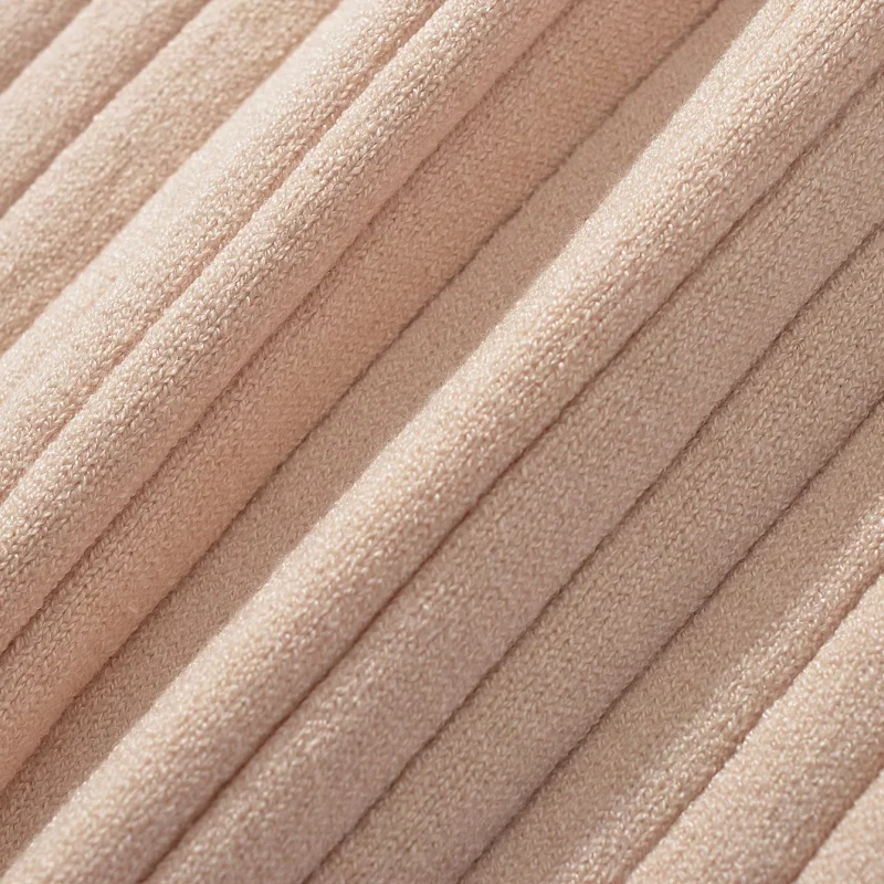 Saia Envolvente Feminina de Tricô com Decote em V, Ajuste Slim, Camada Base para Outono/Inverno, Casual para Uso em Casa