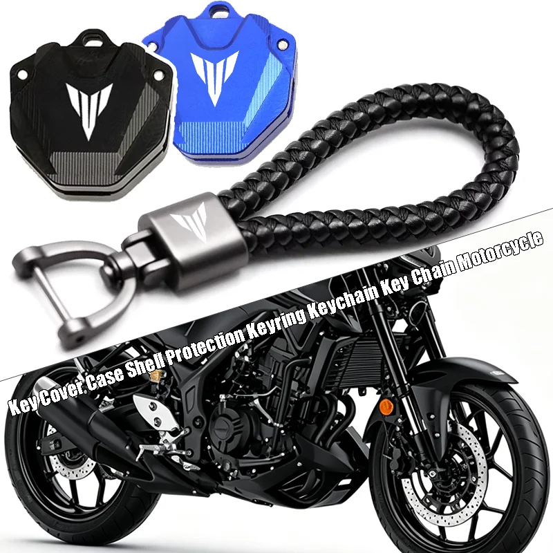 Moto-Accessories-CNC-Key-Cover-Case-Shell-&-Keyring-Keychain-Key-Chain-For-Yamaha-MT-MT07-MT-07-MT09-SP-MT10-FZ09-FZ07-MT03-MT25