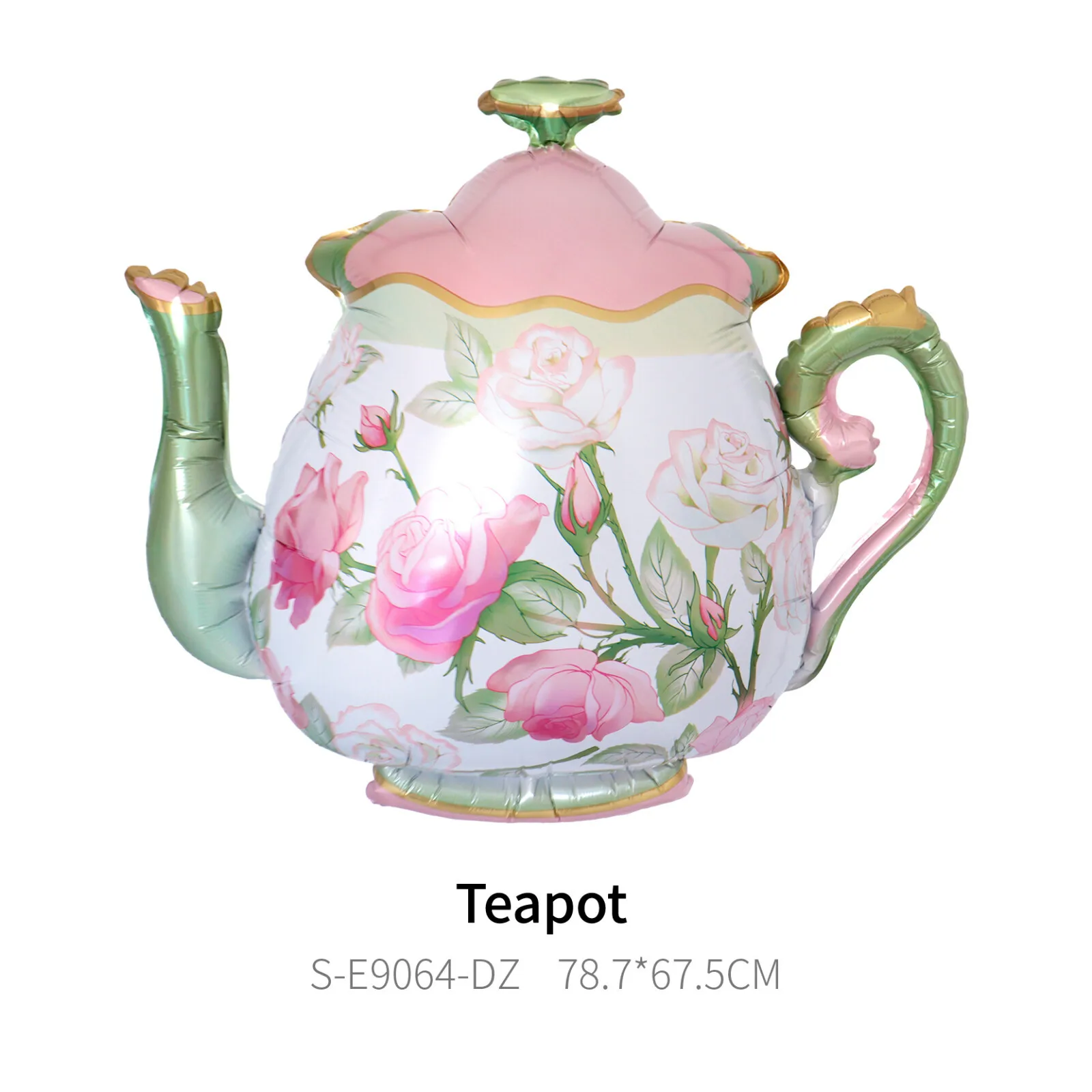 Teapot Balloons Tea Balloon Butterfly Balloon Garden Tea Birthday Wedding Party Fairy Wonderland Decor Baby Shower Supplies view 3