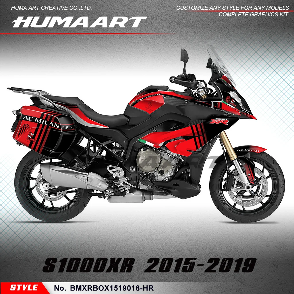 

HUMAART Stickers Complete Racing Graphics for S1000XR S 1000 XR 2015 2016 2017 2018 2019, Rebuild, BMXRBOX1519018-HR
