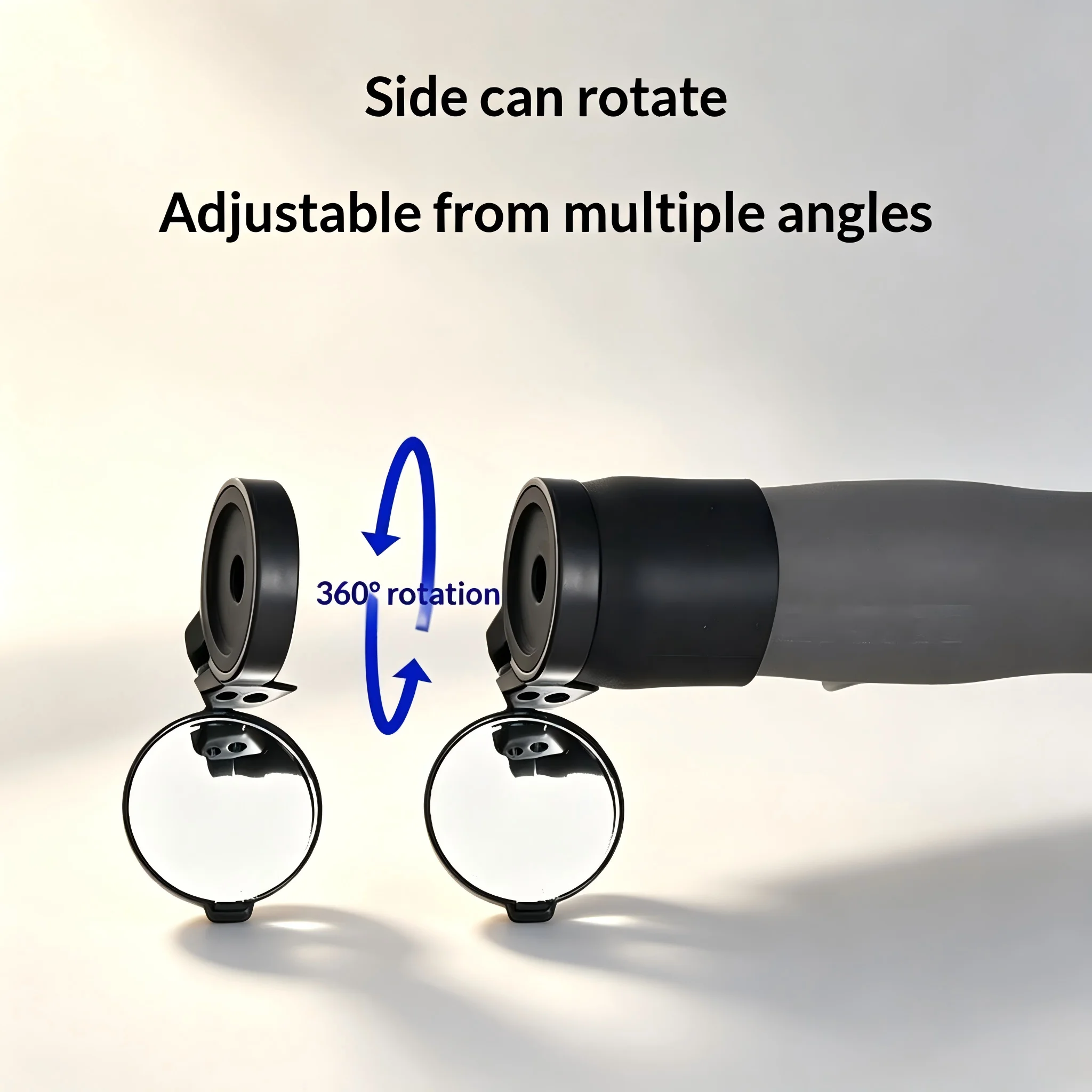 Bike Mini Rearview Mirror 360° Rotatable Adjustable Handlebar Grip Mount Wide Angle HD for MTB Road Bike E-Bike Scooter Cycling view 2