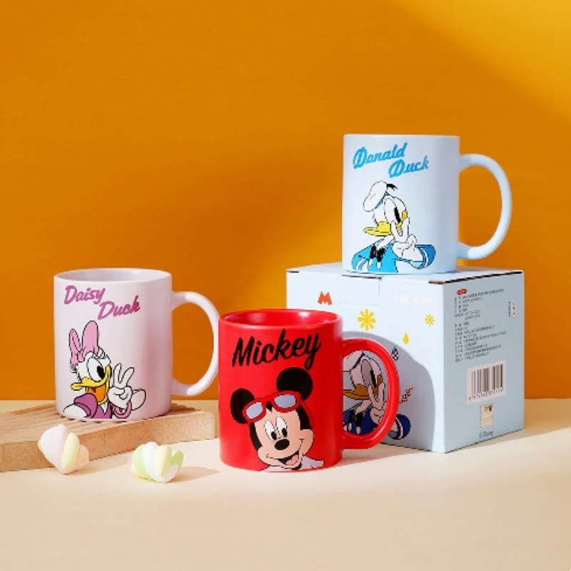 Cartoon Stitch Mickey Ceramic Mug Cute Winnie The Pooh Household Breakfast Milk Cup Buzz Lightyear Coffee Cups Zootopia Mugs - view 6