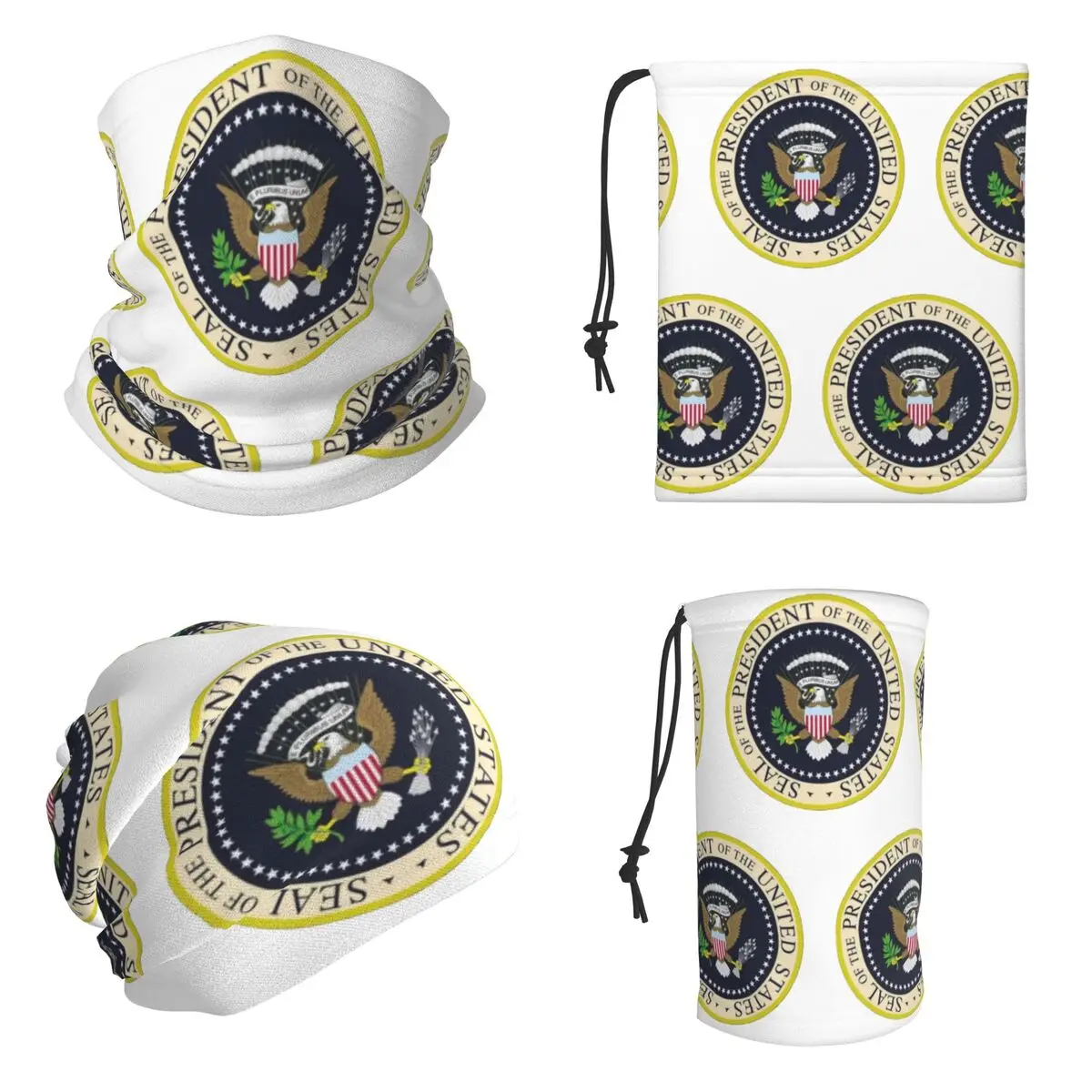 Seal Of The President Of The United States Bandana Neck Gaiter Printed Face Scarf Cycling Face Mask Unisex Adult Windproof