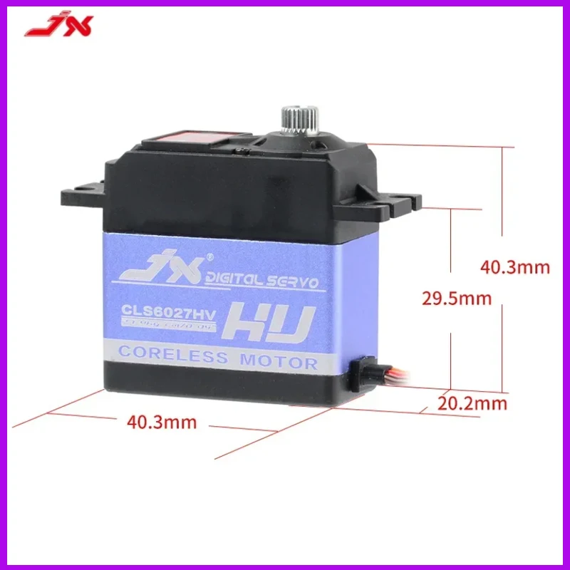 

JX CLS6027HV 27KG Aluminium Metal Gear HV Coreless Digital Servo | for RC Cars & Racing Drones Parts