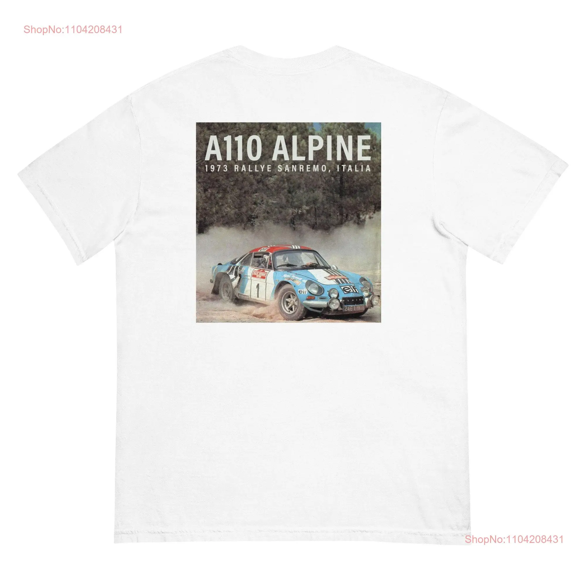 1972 Lancia Fulvia Coupé HF Vintage Photograph T shirt long or short sleeves