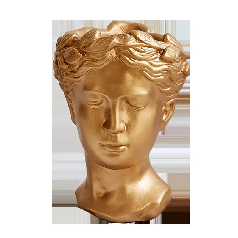Greek Statue Goddess Flower Pots Head Retro Venus Vase Home Decoration Accessories Ornament Decor Tabletop Decorative