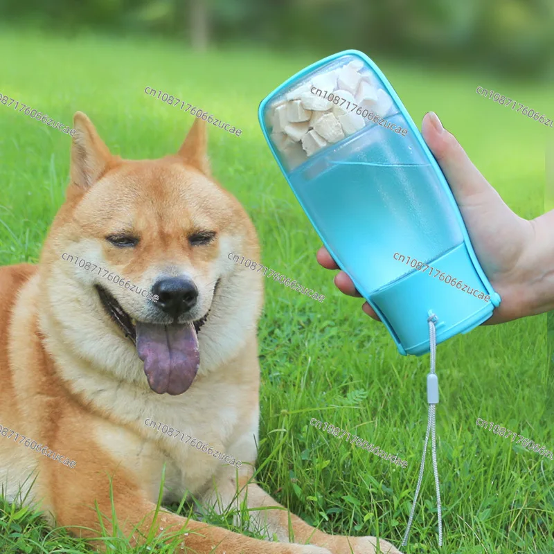 Go Out Portable Folding Cat and Dog Water Food Cup Outdoor Water Food Layered High Temperature Resistant Pet Drinking Cup Travel