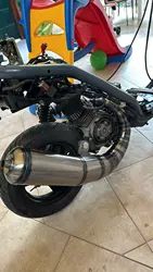 1pc JISO  90cc racing scooter exhaust system for Honda DIO AF18 AF25 AF28 Racing muffler Pipe