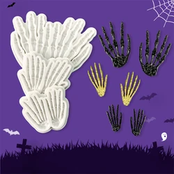 Bone Claw Claw Hand bone silicone mold Palm Bone Halloween series creative decoration DIY chocolate candy mold