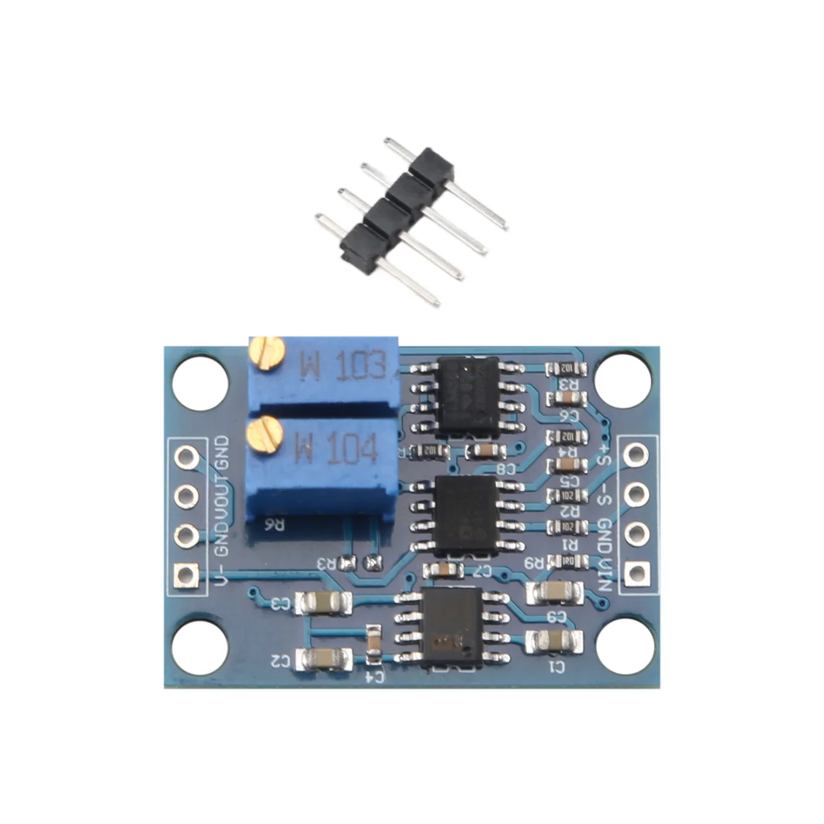 Amplificador de voltaje AD620 Microvolt MV, amplificador de señal, placa Modu de instrumentación de 3-12V CC