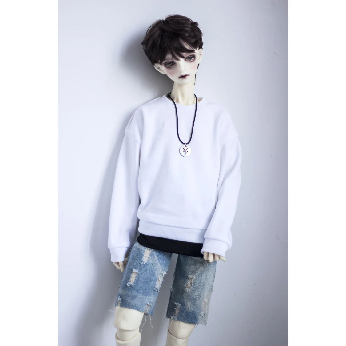 Boneca bjd casaco preto roupas esportivas com capuz para masculino 1/4 1/3 sd17 70cm 17 "24" de altura msd sd dk dz aod heduoep