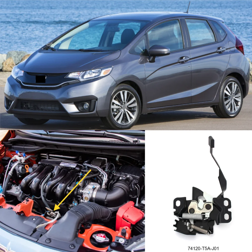 

For Honda Fit GK5 2014-2017 hatchback engine hood latch OE: 74120-T5A-J01