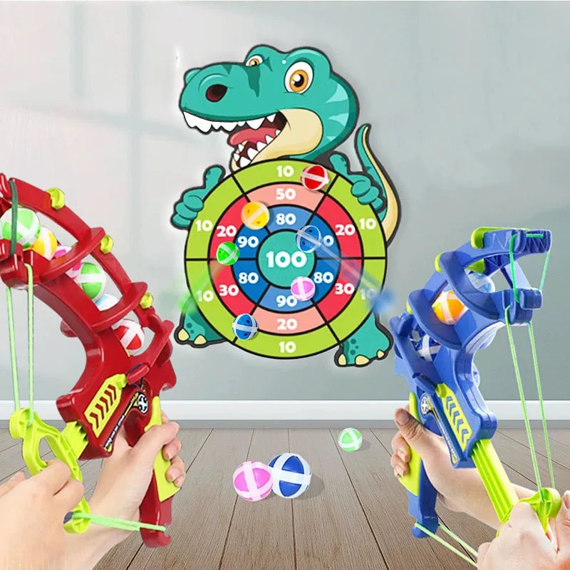 Child Educational Games Dart Board Baby Toy Stickey Ball Dart Indoor Sports Child Montessori Games for Children 3 to 7 Years