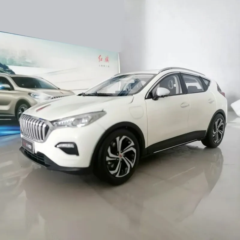 Model samochodu Hong Qi EHS3 ze stopu, symulacja, FAW E-HS3 SUV dekoracja, odlewany metalowy replika, prezent dla chłopca, kolekcja dla dorosłych, skala 1:18