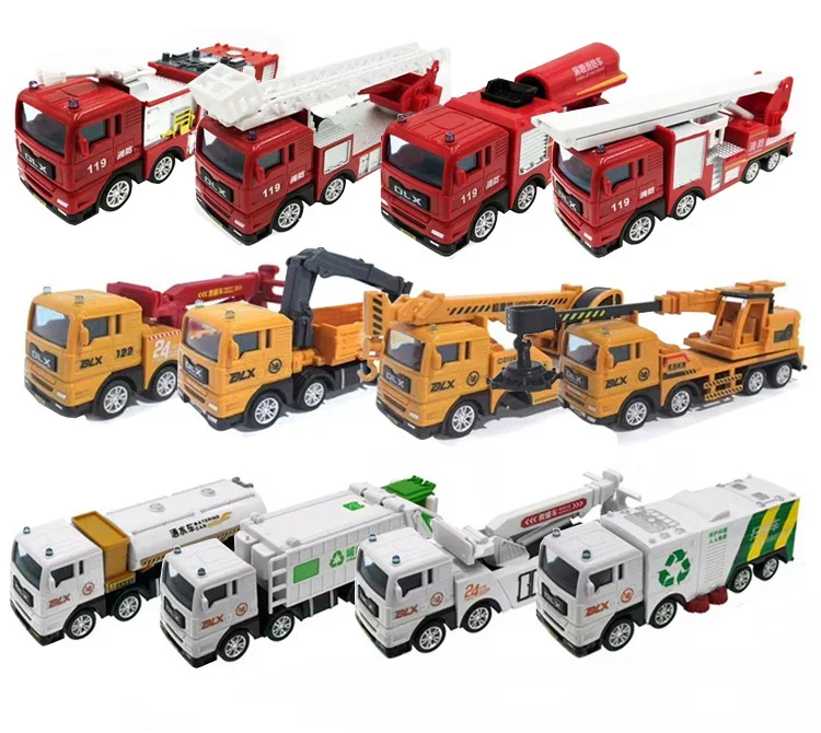 Model Car Lifting Fire-fighting City Sanitation Toy City Service Series