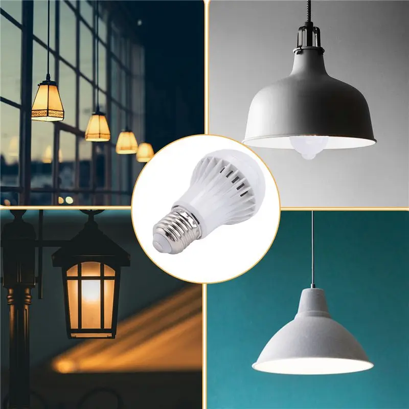 ABSS-Motion Sensor Bulb Human Body Infrared Induction LED Light Bulbs Automatically Activated Light For Porches