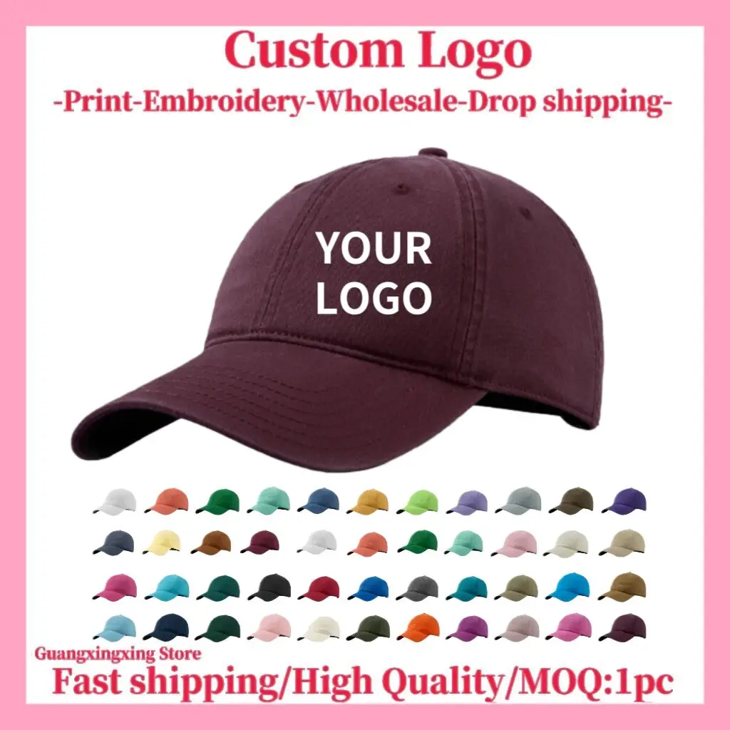 맞춤형 야구 모자 3D 자수 선캡 유니섹스 코튼 디자인 로고 사진 인쇄 모자 도매