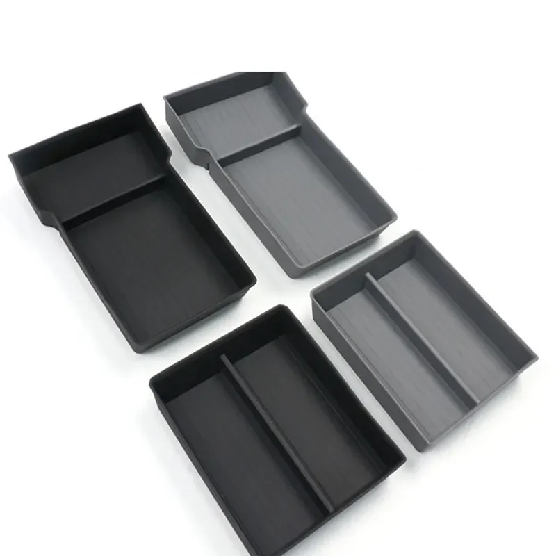 

For Tesla Model 3 2024 2025 Silicone armrest storage box Central Control Storage Box Interior Accessories Organizer