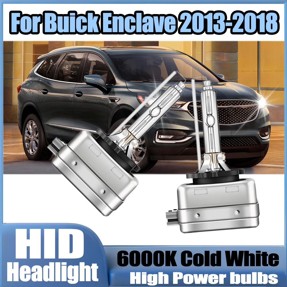 

2 шт. Canbus HID ксеноновые фары без ошибок, 6000K белый свет, 20000 лм, высокая мощность, автомобильные лампы, ксеноновые фонари 12В для Buick Enclave 2013-2018